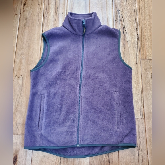 Woolrich  Purple Fleece Vest Womens Sz M - Picture 1 of 9